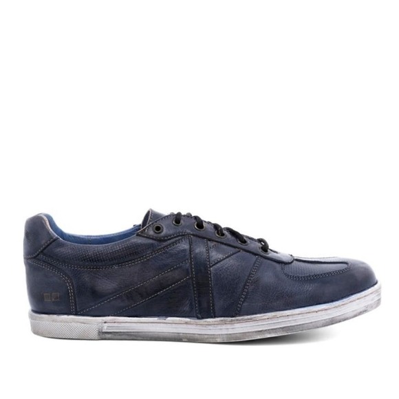 BED STU Men's Muller Leather Sneaker, Pre-Scuffed, Designer, Navy,‎ Size 9.5 NWT - Picture 10 of 16
